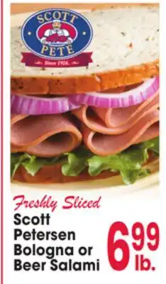 Jewel-Osco Freshly Sliced Scott Petersen Bologna or Beer Salami offer