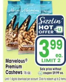 Jewel-Osco Marvelous Premium Cashews offer