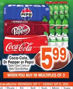 Jewel-Osco Coca-Cola, Dr Pepper or Pepsi offer