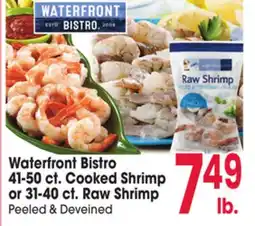 Jewel-Osco Waterfront Bistro 41-50 ct. Cooked Shrimp or 31-40 ct. Raw Shrimp offer