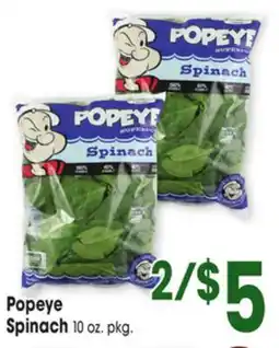 Jewel-Osco Popeye Spinach offer