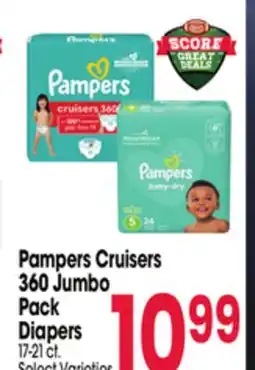 Jewel-Osco Pampers Cruisers 360 Jumbo Pack Diapers offer