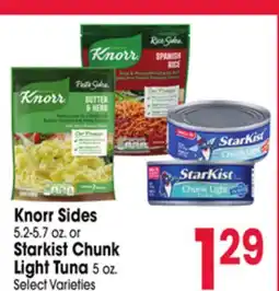 Jewel-Osco Knorr Sides 5.2-5.7 oz. or Starkist Chunk Light Tuna 5 oz offer
