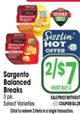 Jewel-Osco Sargento Balanced Breaks offer