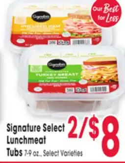 Jewel-Osco Signature Select Lunchmeat Tubs offer