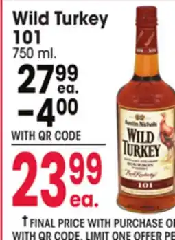 Jewel-Osco Wild Turkey 101 offer