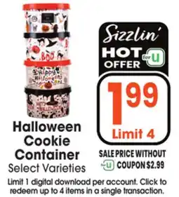 Jewel-Osco Halloween Cookie Container offer
