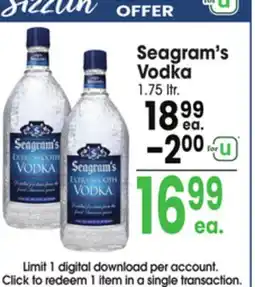 Jewel-Osco Seagram's Vodka offer