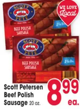Jewel-Osco Scott Petersen Beef Polish Sausage offer