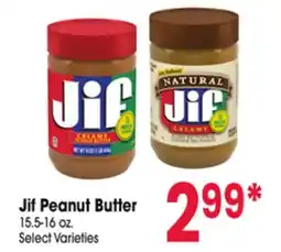 Jewel-Osco Jif Peanut Butter offer