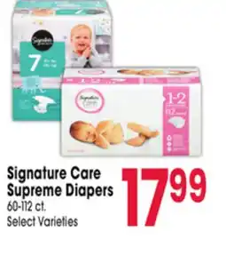 Jewel-Osco Signature Care Supreme Diapers offer