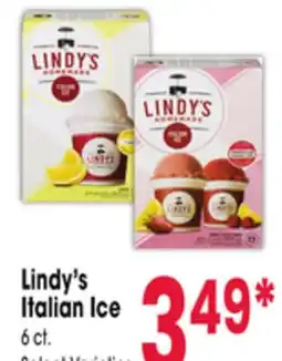 Jewel-Osco Lindy's Italian Ice offer