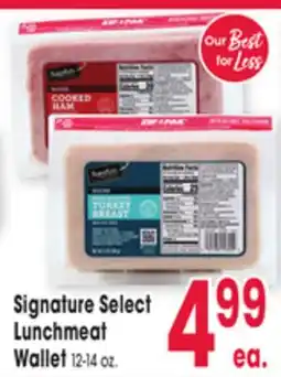 Jewel-Osco Signature Select Lunchmeat Wallet offer