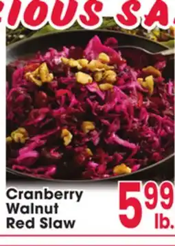 Jewel-Osco Cranberry Walnut Red Slaw offer