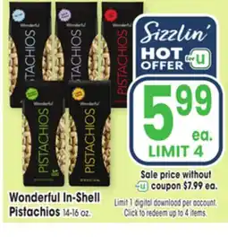 Jewel-Osco Wonderful In-Shell Pistachios offer