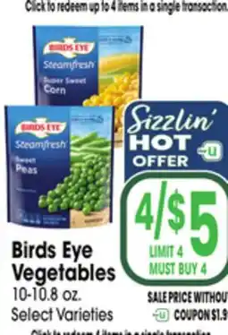 Jewel-Osco Birds Eye Vegetables offer