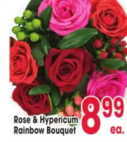 Jewel-Osco Rose & Hypericum Rainbow Bouquet offer