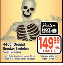 Jewel-Osco 4-Foot Ground Breaker Skeleton offer