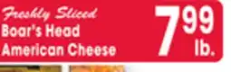 Jewel-Osco Boar's Head American Cheese offer