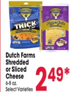 Jewel-Osco Dutch Farms Shredded or Sliced Cheese offer