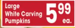 Jewel-Osco Large White Carving Pumpkins offer