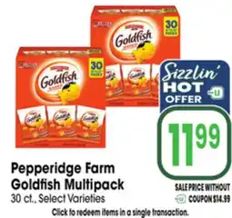 Jewel-Osco Pepperidge Farm Goldfish Multipack offer