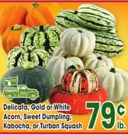 Jewel-Osco Delicata, Gold or White Acorn, Sweet Dumpling, Kabocha, or Turban Squash offer