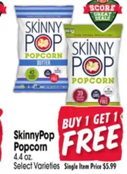 Jewel-Osco SkinnyPop Popcorn offer