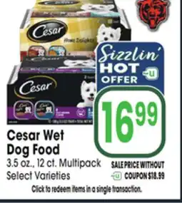 Jewel-Osco Cesar Wet Dog Food offer