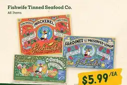 Sprouts Farmers Market Fishwife Tinned Seafood Co offer