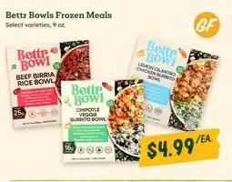 Sprouts Farmers Market Bettr Bowls Frozen Meals offer