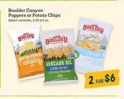 Sprouts Farmers Market Boulder Canyon Poppers or Potato Chips offer