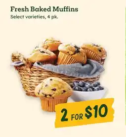 Sprouts Farmers Market Fresh Baked Muffins offer
