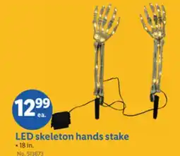 Lidl LED skeleton hands stake offer