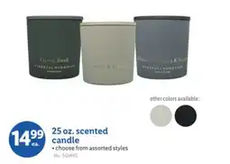 Lidl 25 oz. scented candle offer
