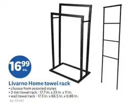 Lidl Livarno Home towel rack offer