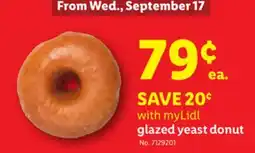 Lidl glazed yeast donut offer