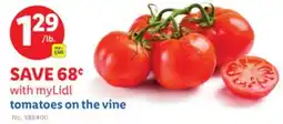Lidl tomatoes on the vine offer