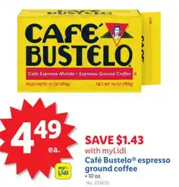 Lidl Café Bustelo espresso ground coffee offer