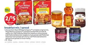 Lidl breakfast mix/spread offer