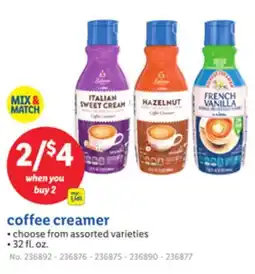 Lidl coffee creamer offer