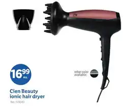 Lidl Cien Beauty ionic hair dryer offer