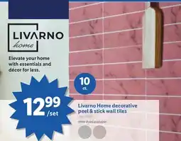 Lidl Livarno Home decorative peel & stick wall tiles offer