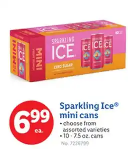 Lidl Sparkling Ice mini cans offer