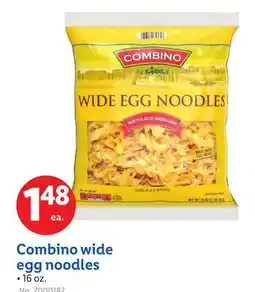 Lidl Combino wide egg noodles offer