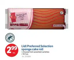 Lidl Lidl Preferred Selection sponge cake roll offer