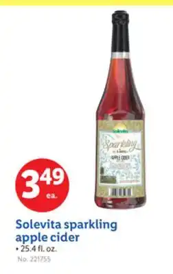 Lidl Solevita sparkling apple cider offer
