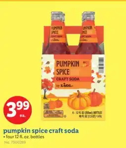 Lidl pumpkin spice craft soda offer