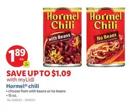 Lidl Hormel chili offer