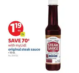 Lidl original steak sauce offer